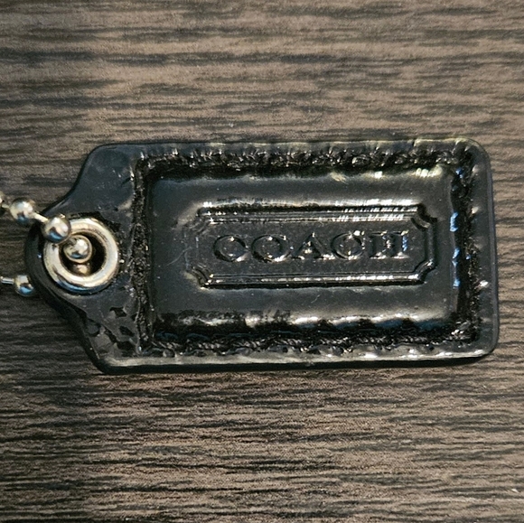 NEW W/O TAGS! SILVER COACH WRISTLET/WALLET W/ CHEETAH/LEOPARD PRINT TRIMMED n Bl - Picture 3 of 7